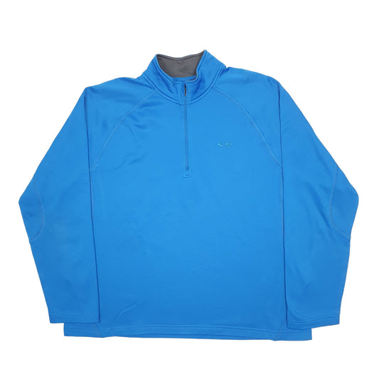 Mens Blue Champion  Quarter Zip Jumper