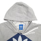 Mens Grey Adidas Spellout Hoodie Jumper