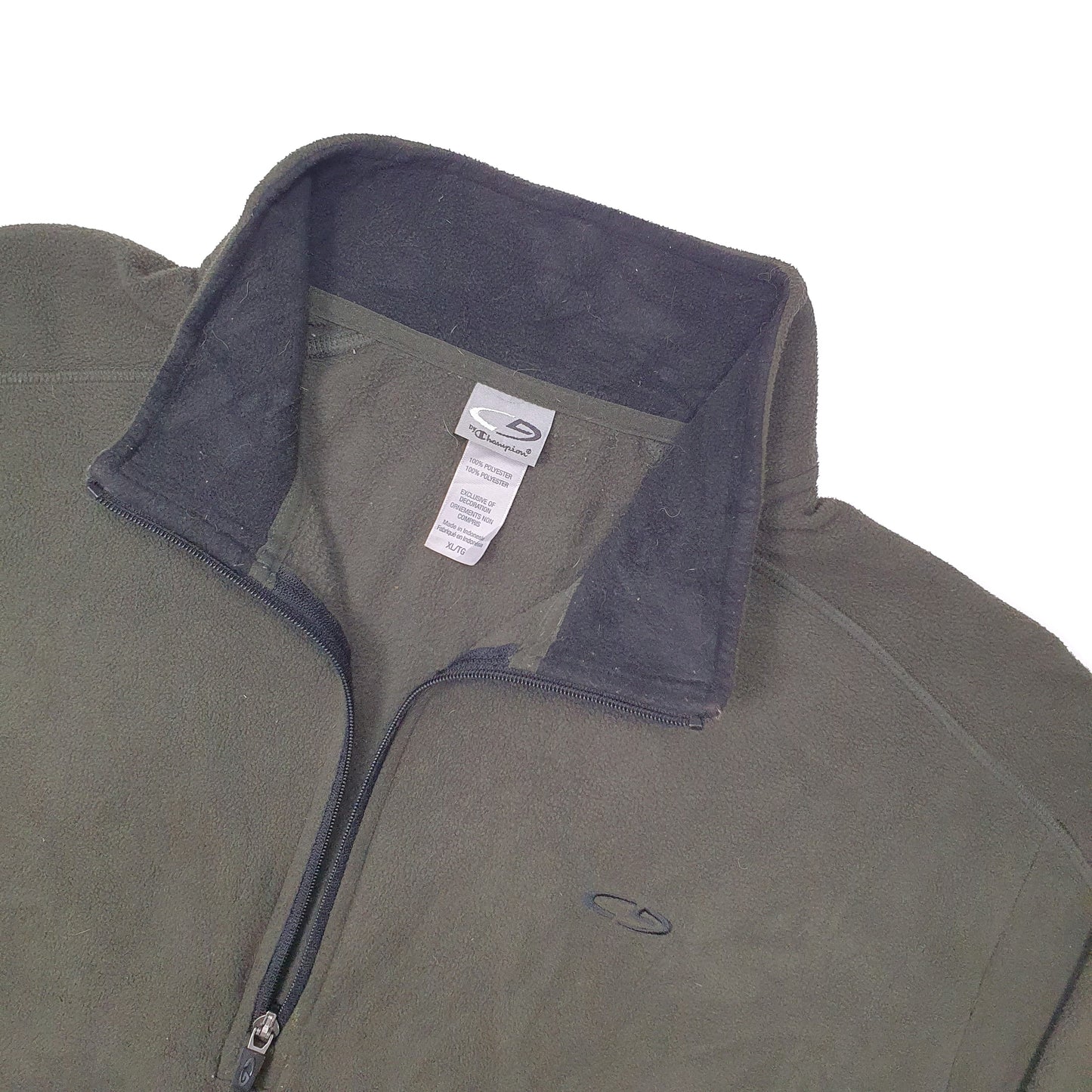 Champion Quarter Zip Fleece XL Green