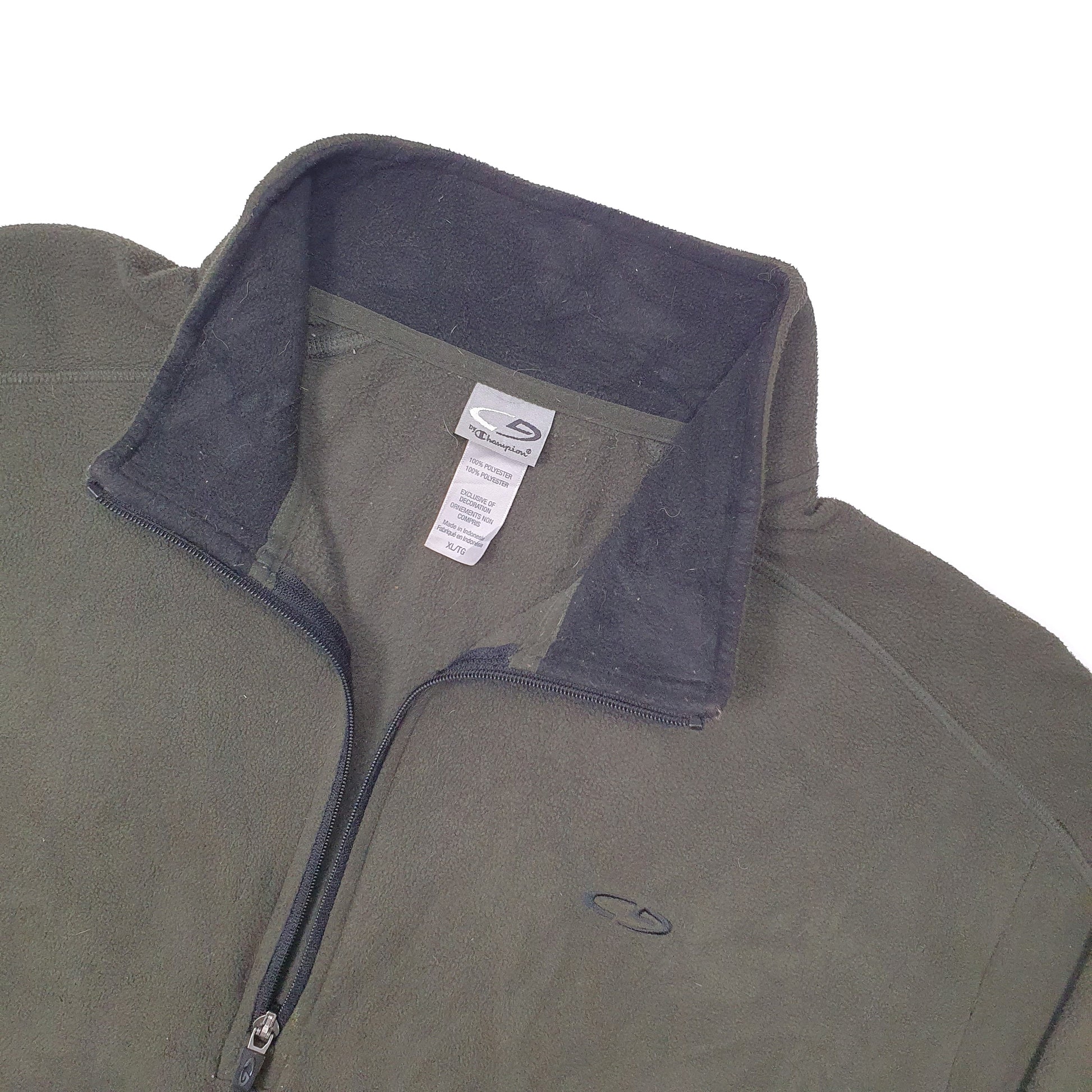 Champion Quarter Zip Fleece XL Green