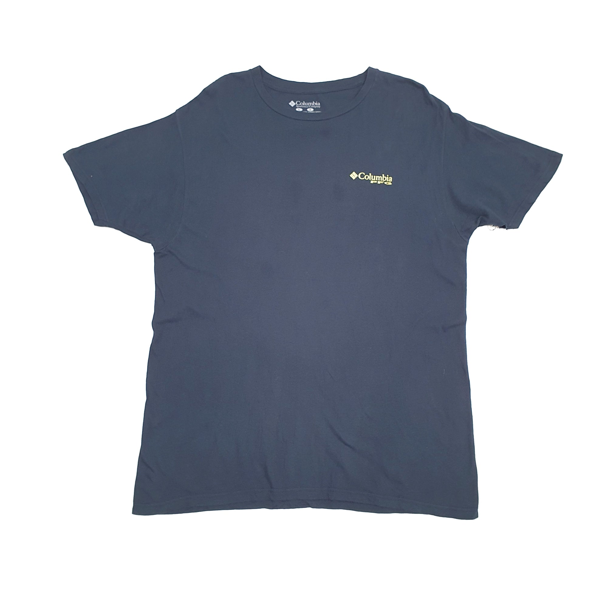 Mens Navy Columbia Sportswear PFG Performance Fishing Gear Short Sleeve T Shirt