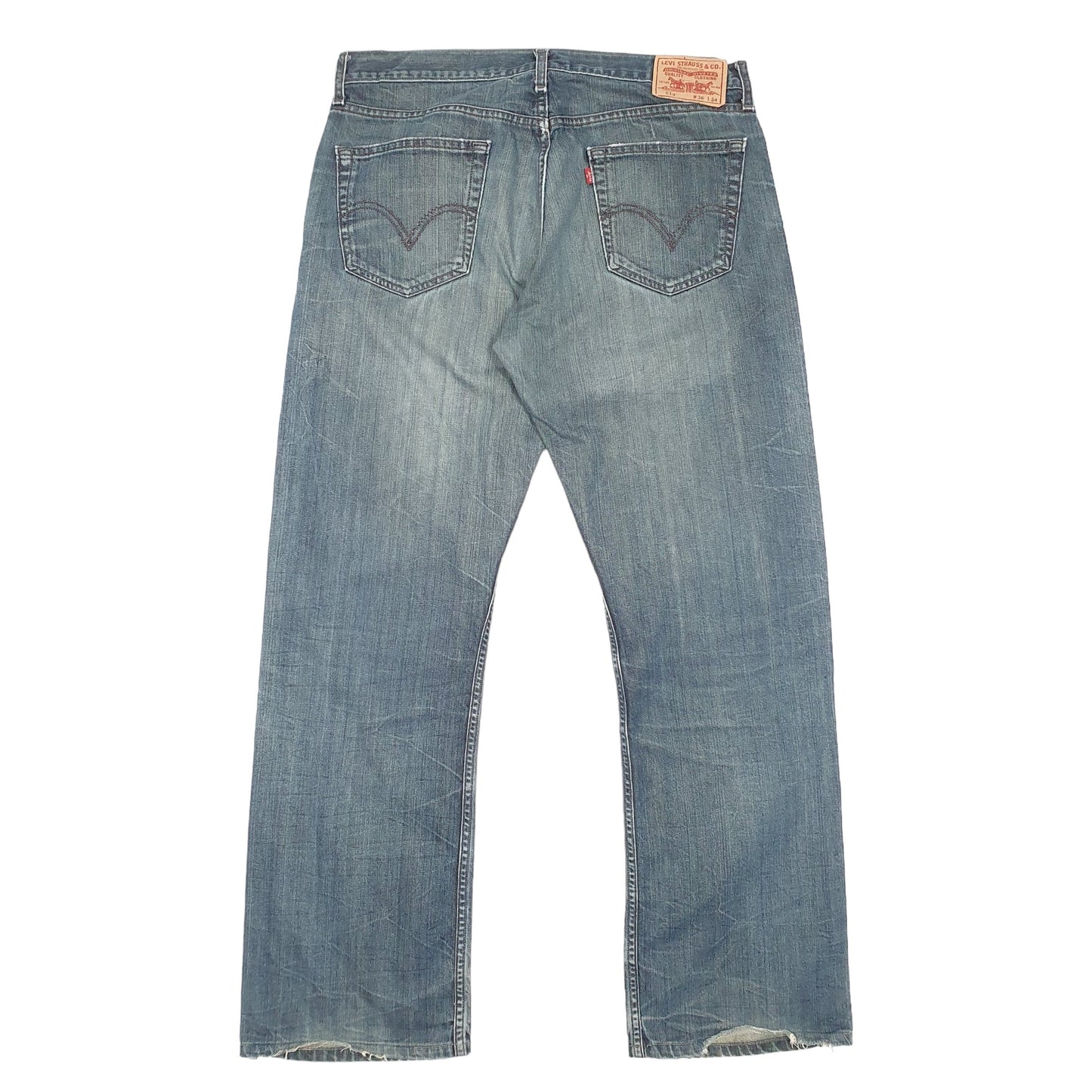 Mens Blue Levis Slim 514 JeansW36 L33