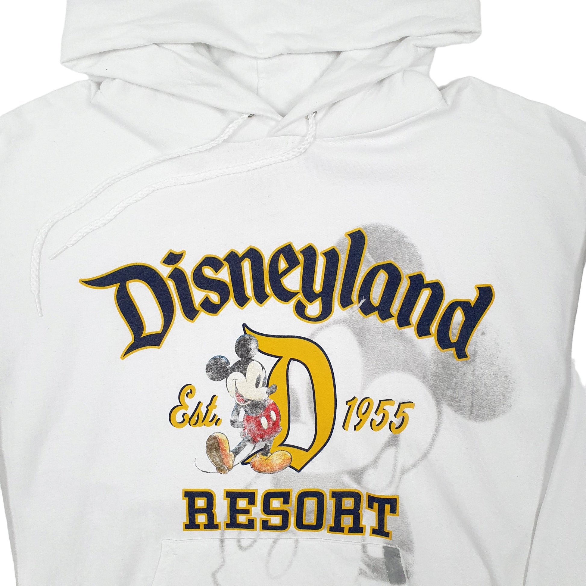 Mens White Disney Mickey Mouse Disneyland Hoodie Jumper