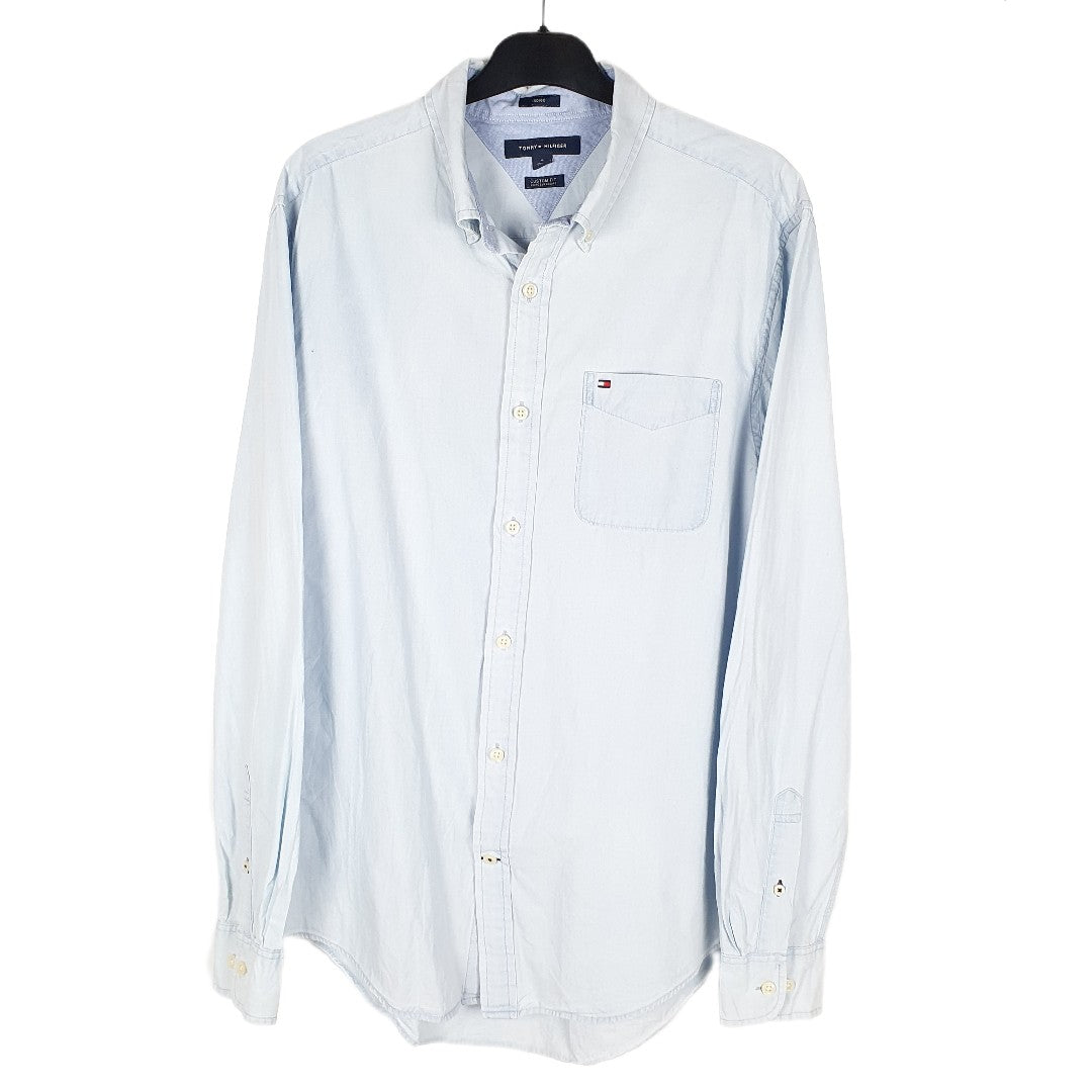 Blue Tommy Hilfiger Long Sleeve Shirt