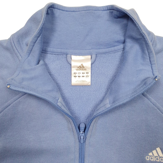 Womens Blue Adidas  Full Zip Jumper