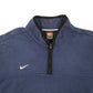 Mens Navy Nike Team Vintage Quarter Zip Jumper