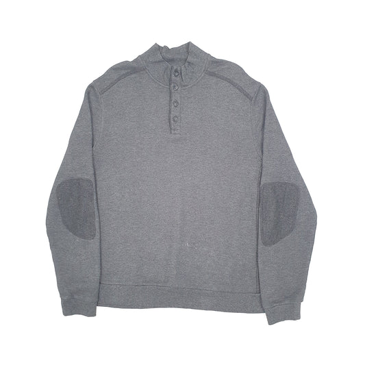Hugo Boss Button Up Quarter Zip L Grey