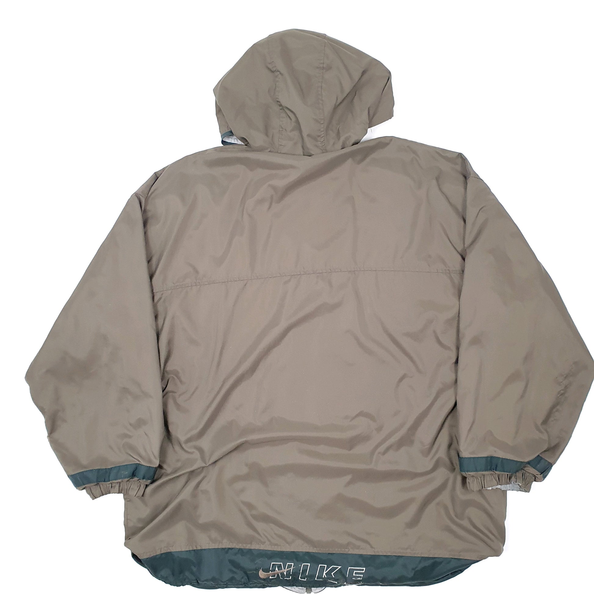 Mens Grey Nike Vintage 1990s Reversible Softshell Jacket Coat