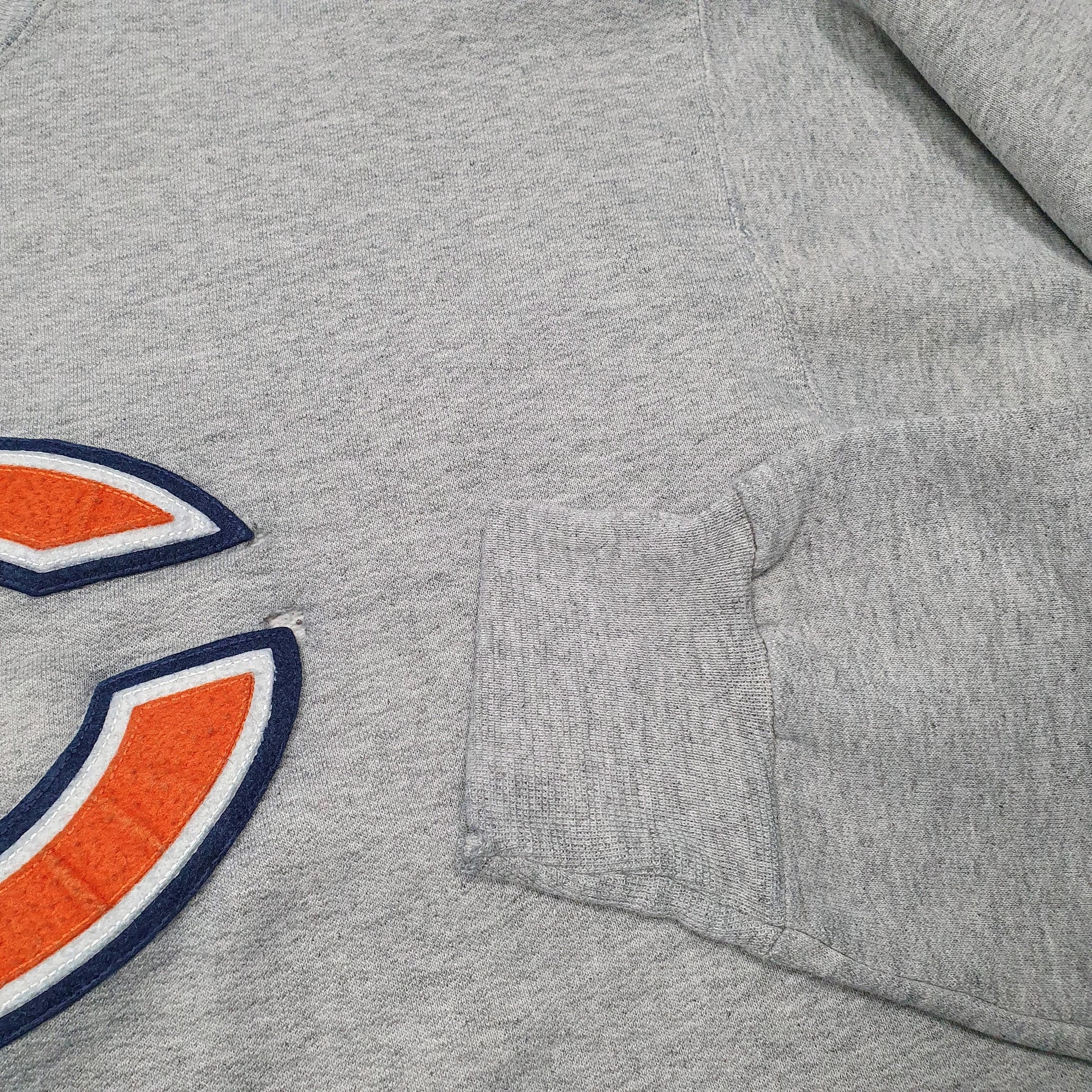 Mens Grey NFL Chicago Bears American Football Crewneck Jumper