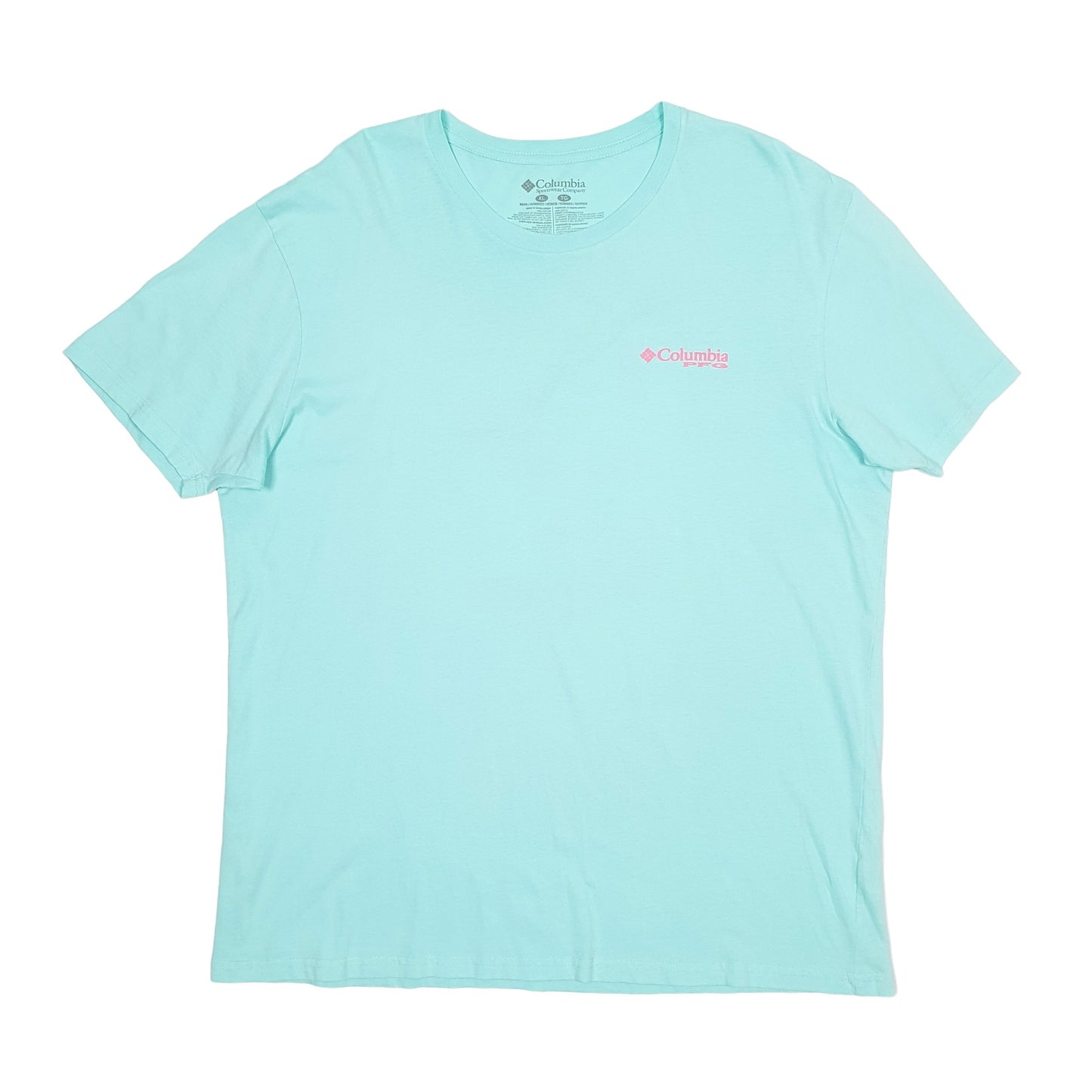 Mens Blue Columbia Sportswear  Short Sleeve T Shirt