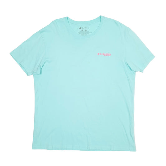 Mens Blue Columbia Sportswear  Short Sleeve T Shirt