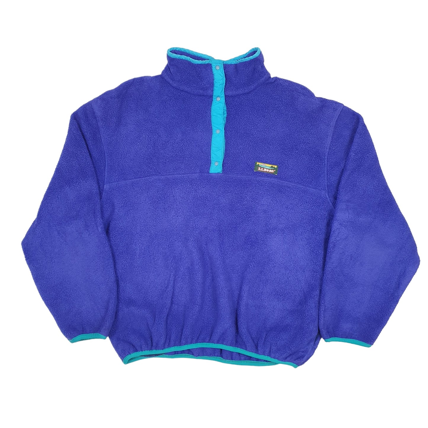L.L.Bean Vintage Quarter Zip Fleece L Purple