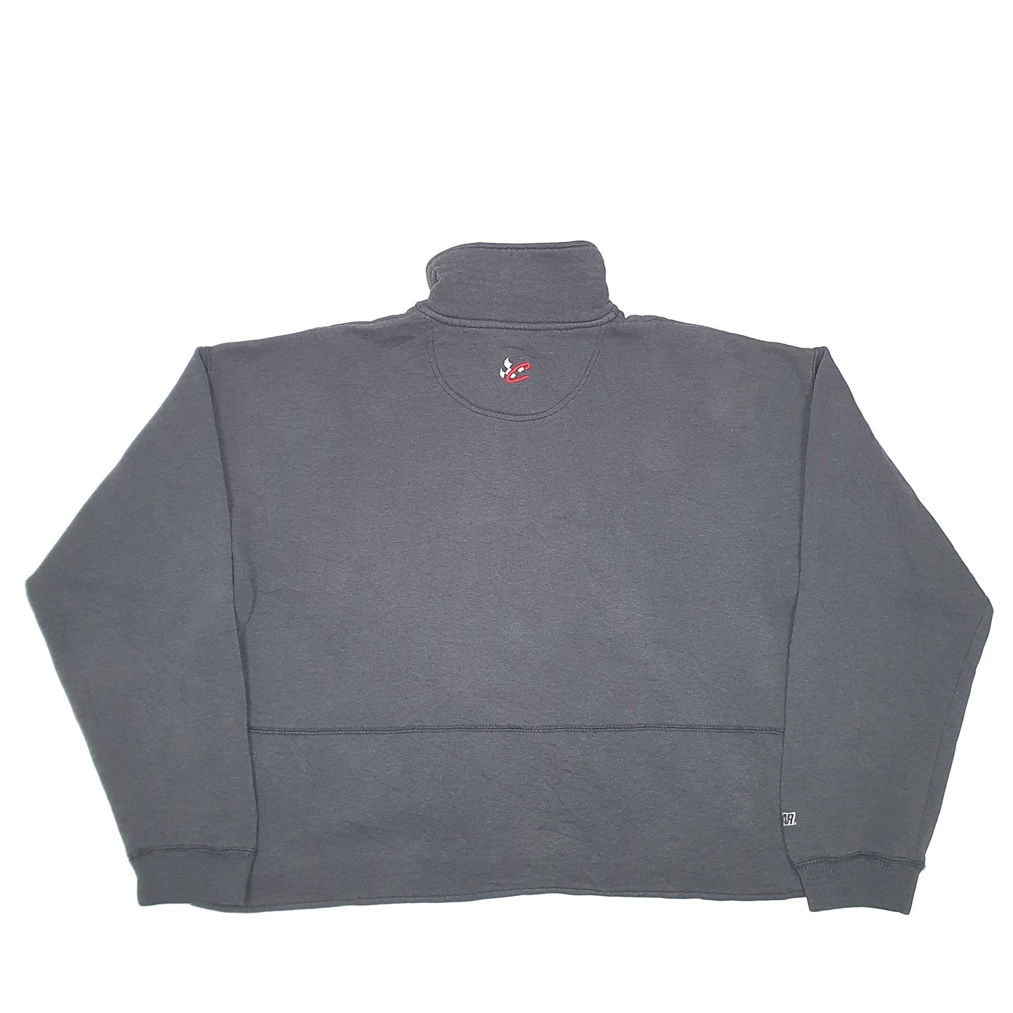 Womens Black Chase Authentics Racing Cropped Dale Earnhardt Nascar Quarter Zip Jumper