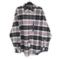 Consensus Shacket Overshirt Flannel Long Sleeve Regular Fit Check Shirt Grey