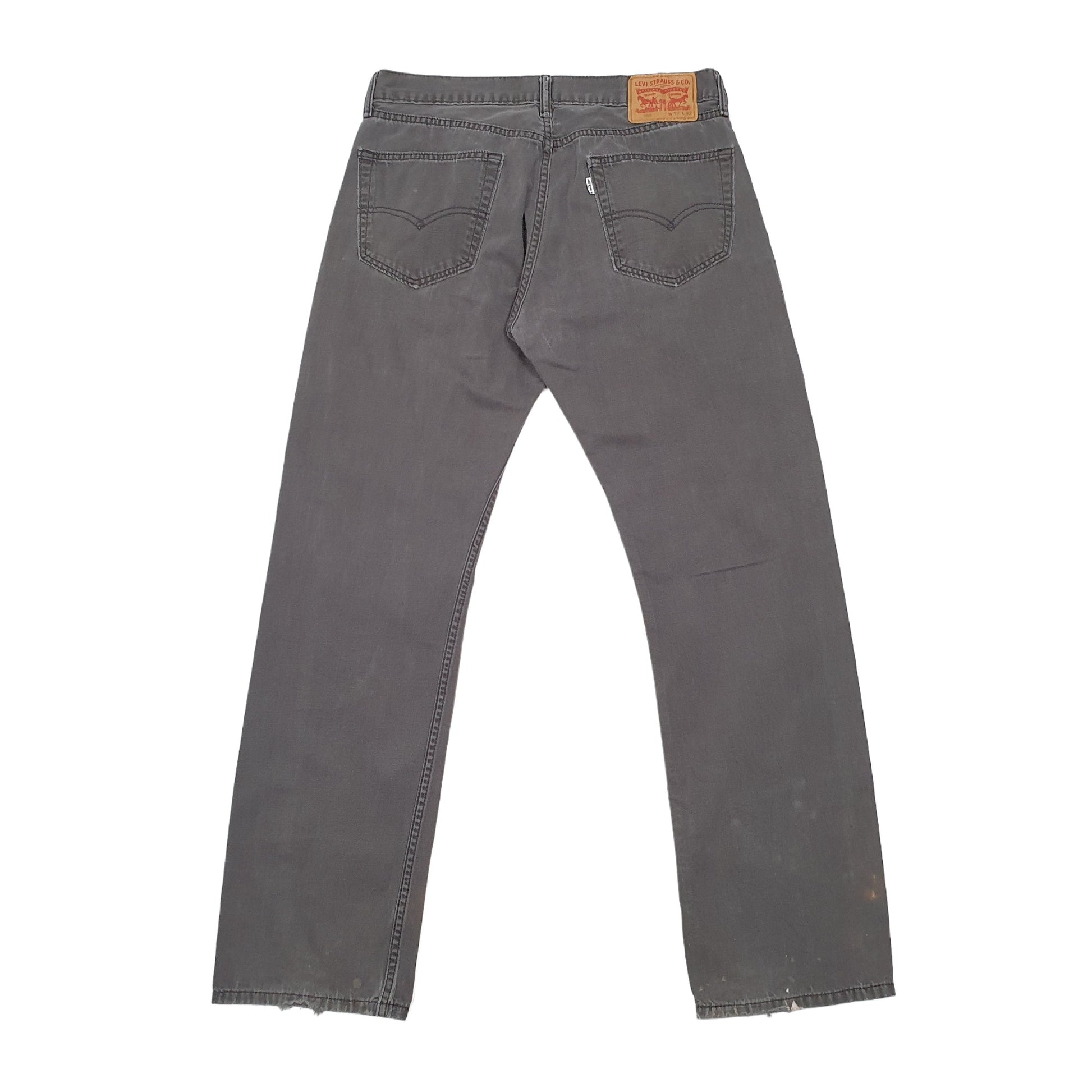 Levis 505 Regular Fit Jeans W33 L31 Grey