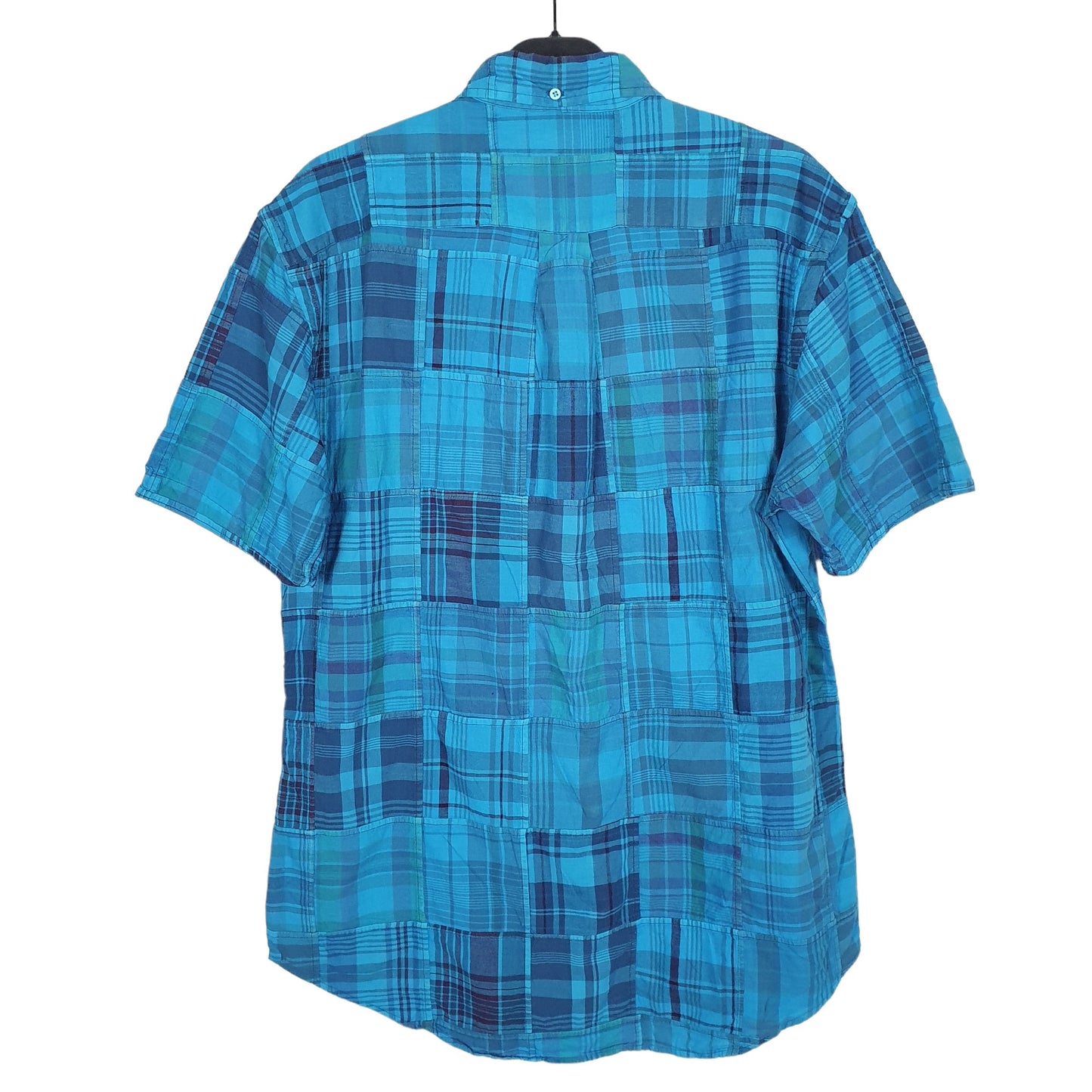 Ralph Lauren Short Sleeve Custom Fit Check Shirt Blue