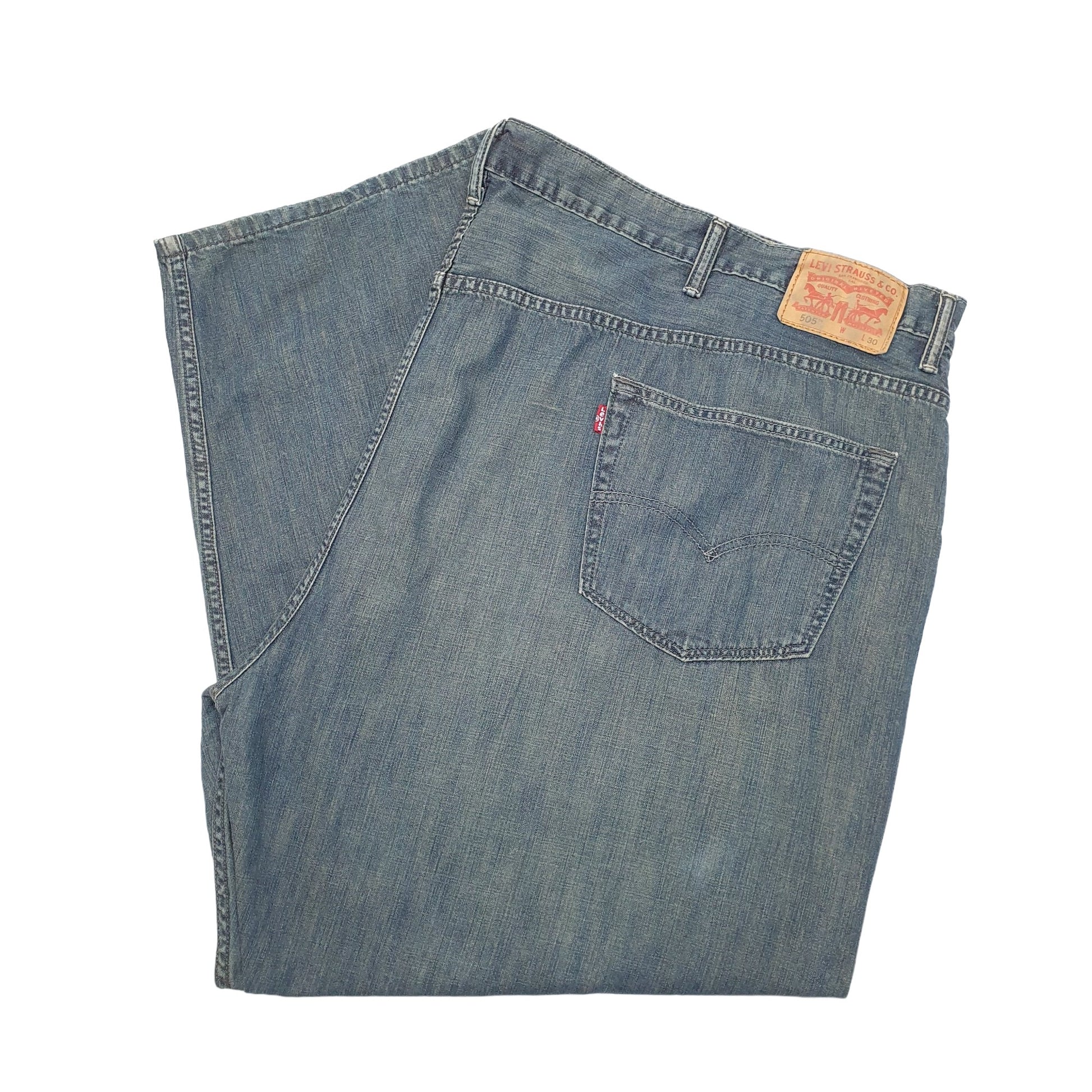 Levis 505 Regular Fit Jeans W58 L30 Blue