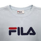 Mens Blue Fila Spellout Crewneck Jumper