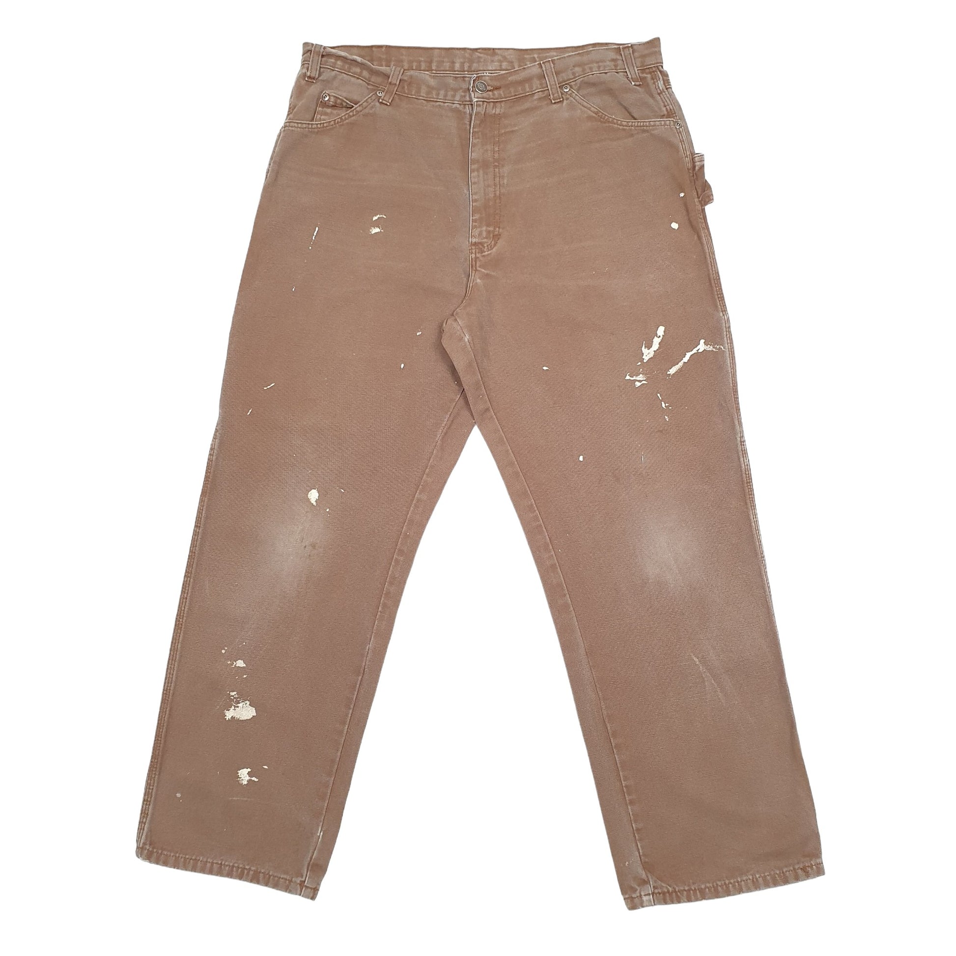 Mens Brown Dickies  Carpenter Trousers