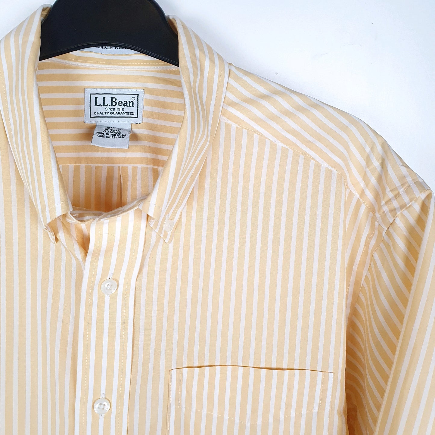 L.L. Bean Short Sleeve Regular Fit Striped Shirt