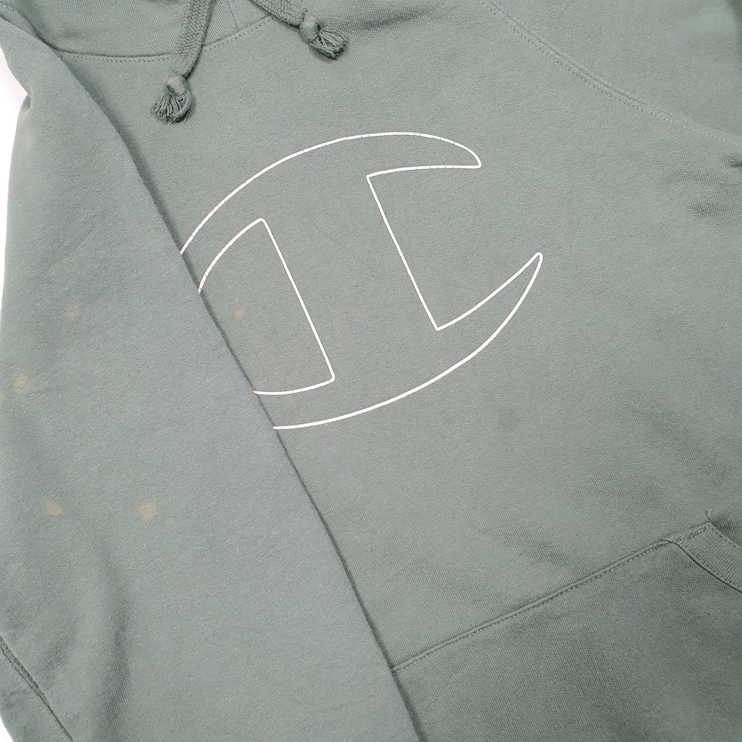 Mens Green Champion  Hoodie Jumper