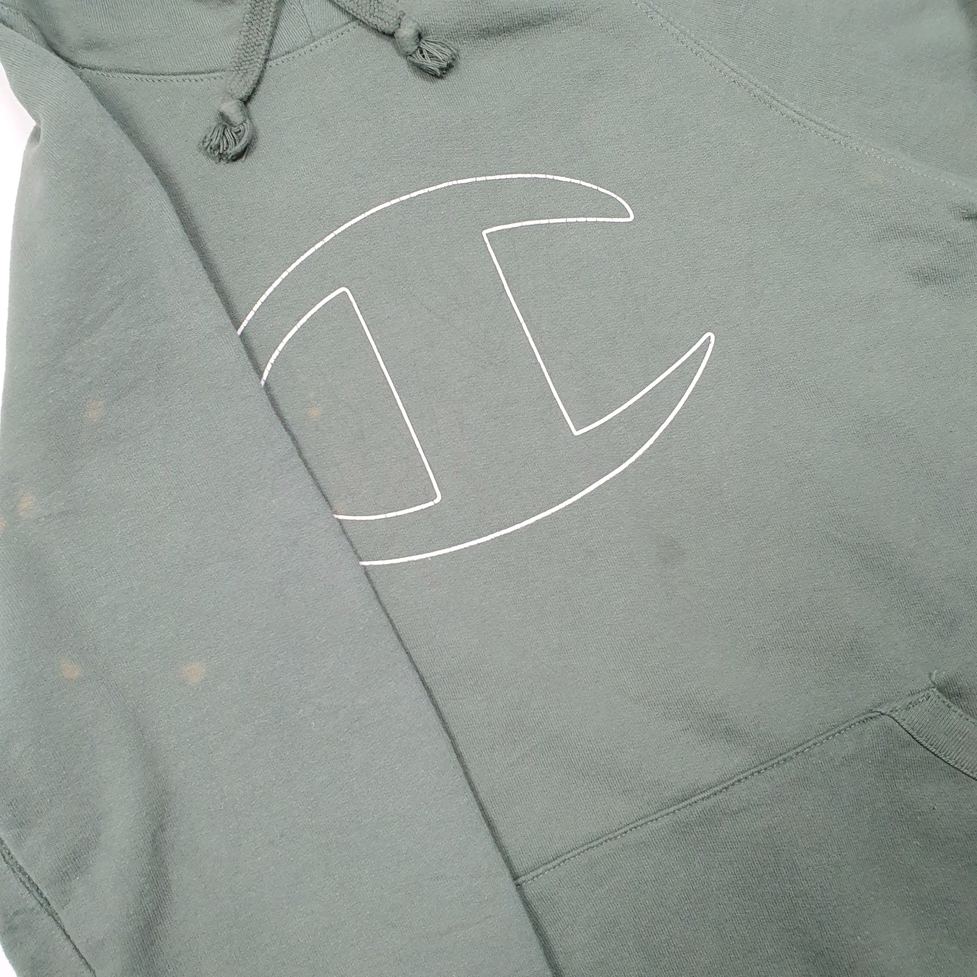 Mens Green Champion  Hoodie Jumper