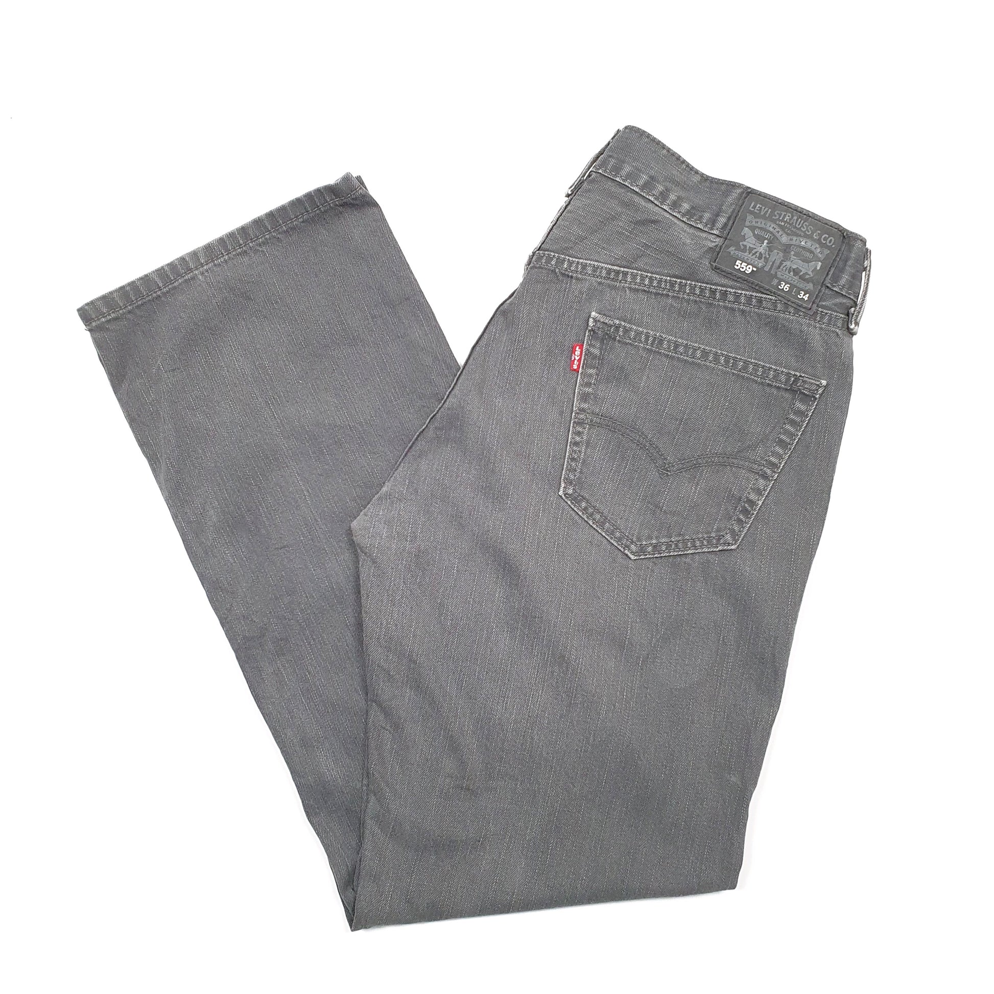 Levis 559 Relaxed Fit Jeans W36 L32 Grey