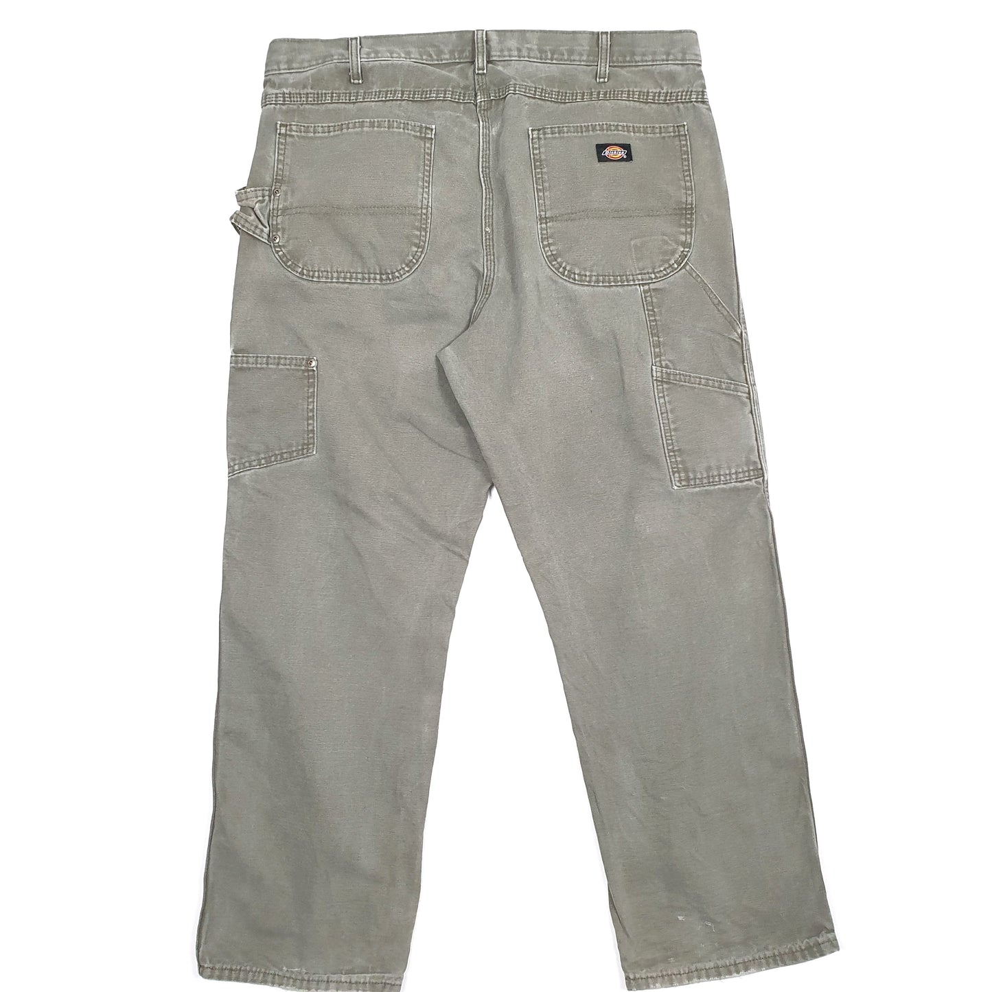 Mens Dickies Green Carpenter Trousers W38 L30 Green