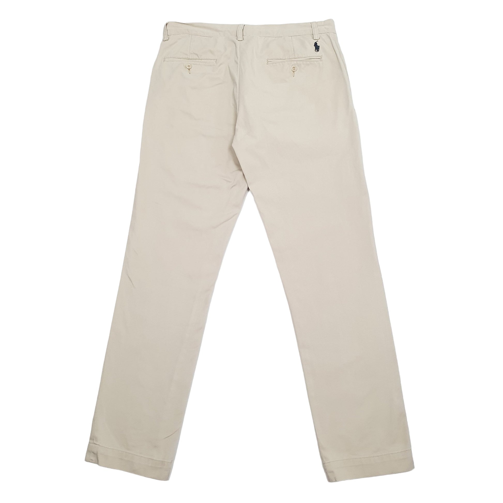 Mens Polo Ralph Lauren Beige Chino Trousers W32 L32 Beige