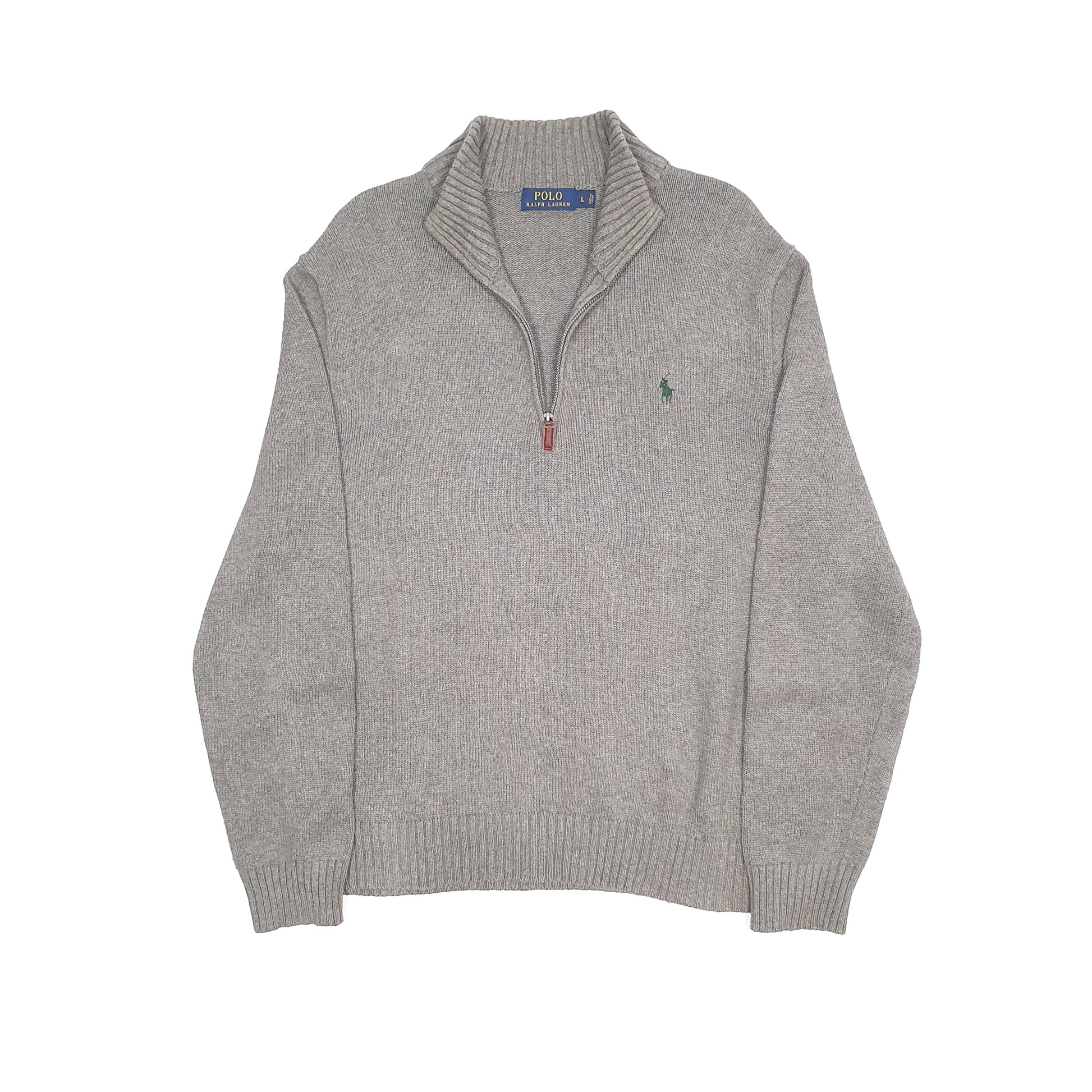 Polo Ralph Lauren Knit Quarter Zip L Grey