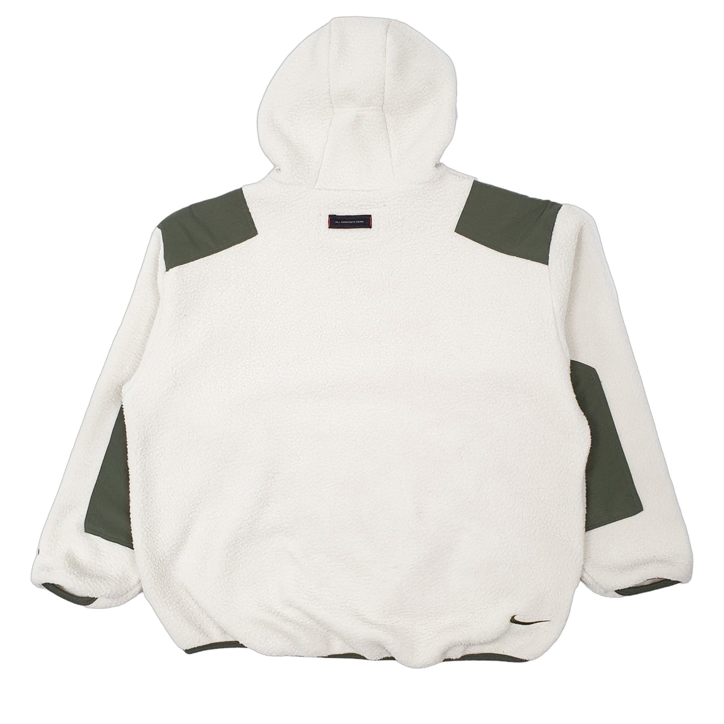 Mens Cream Nike ACG Ninja Made in USA Rare 1990s Hoodie Jumper