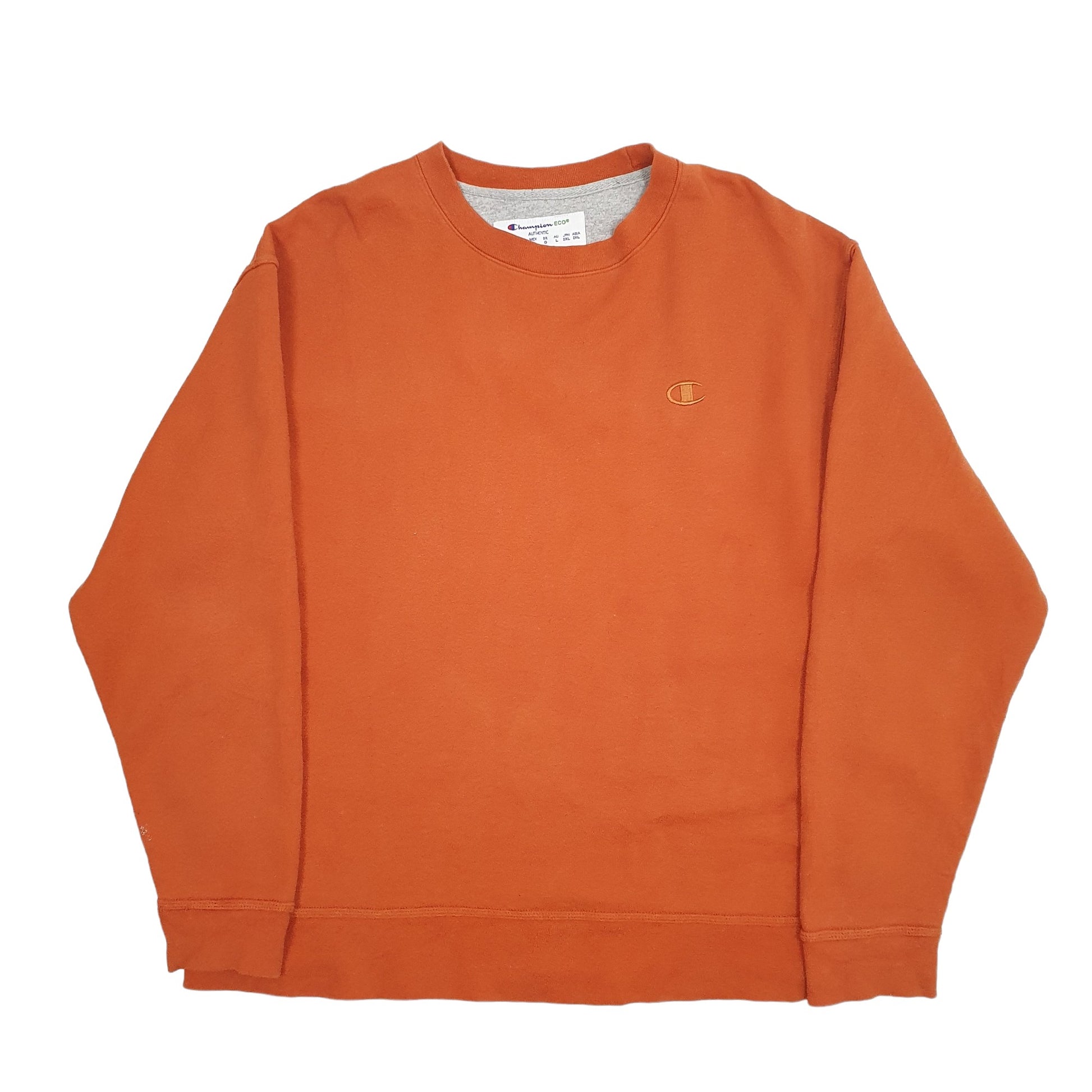 Mens Champion Orange Crewneck Jumper L – Bundl Clothing