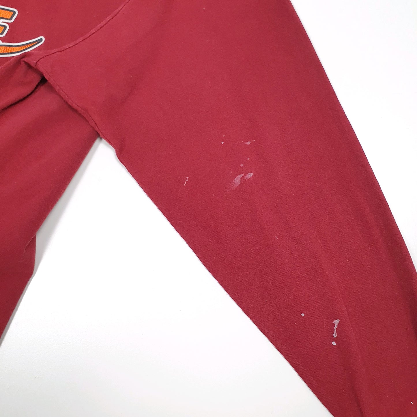 Nike Vintage 1990s Spellout Long Sleeve T Shirt Burgundy