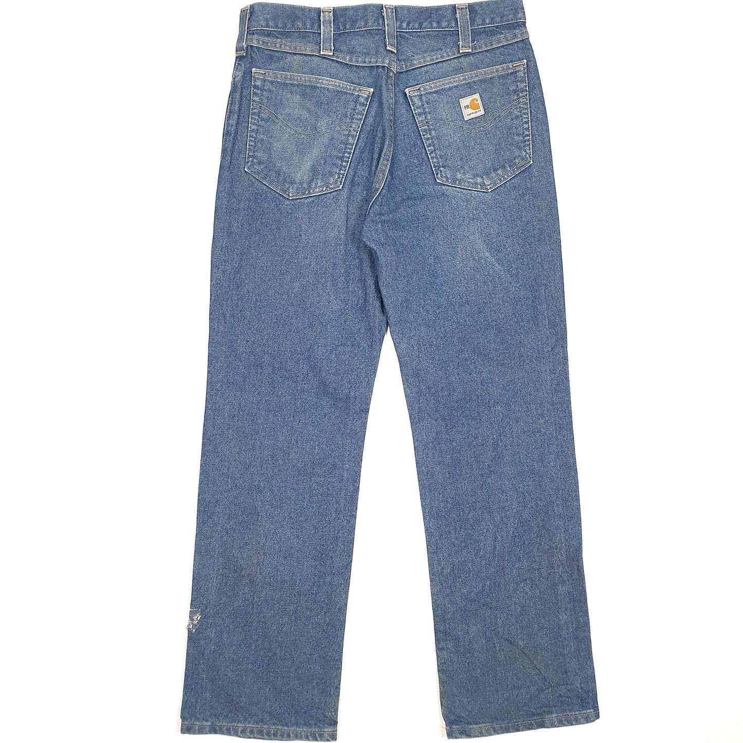 Carhartt Casual Regular Fit Flame Resistant Jeans W32 L30 Blue