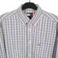 Tommy Hilfiger Long Sleeve Regular Fit Check Shirt Purple