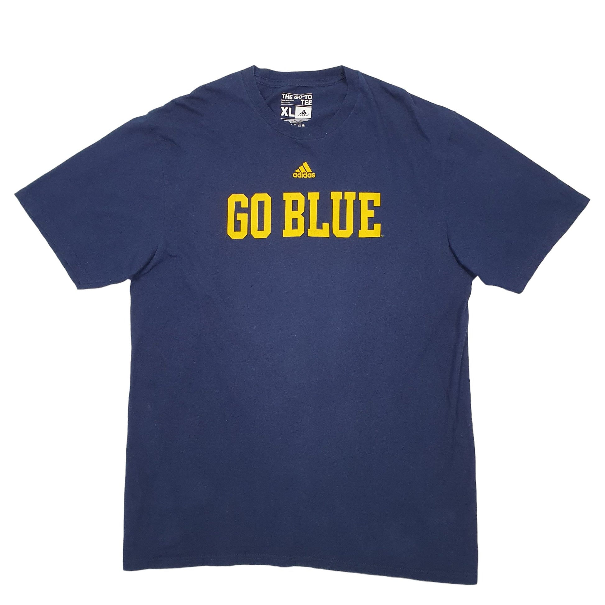 Adidas University of Michigan Short Sleeve T Shirt Navy
