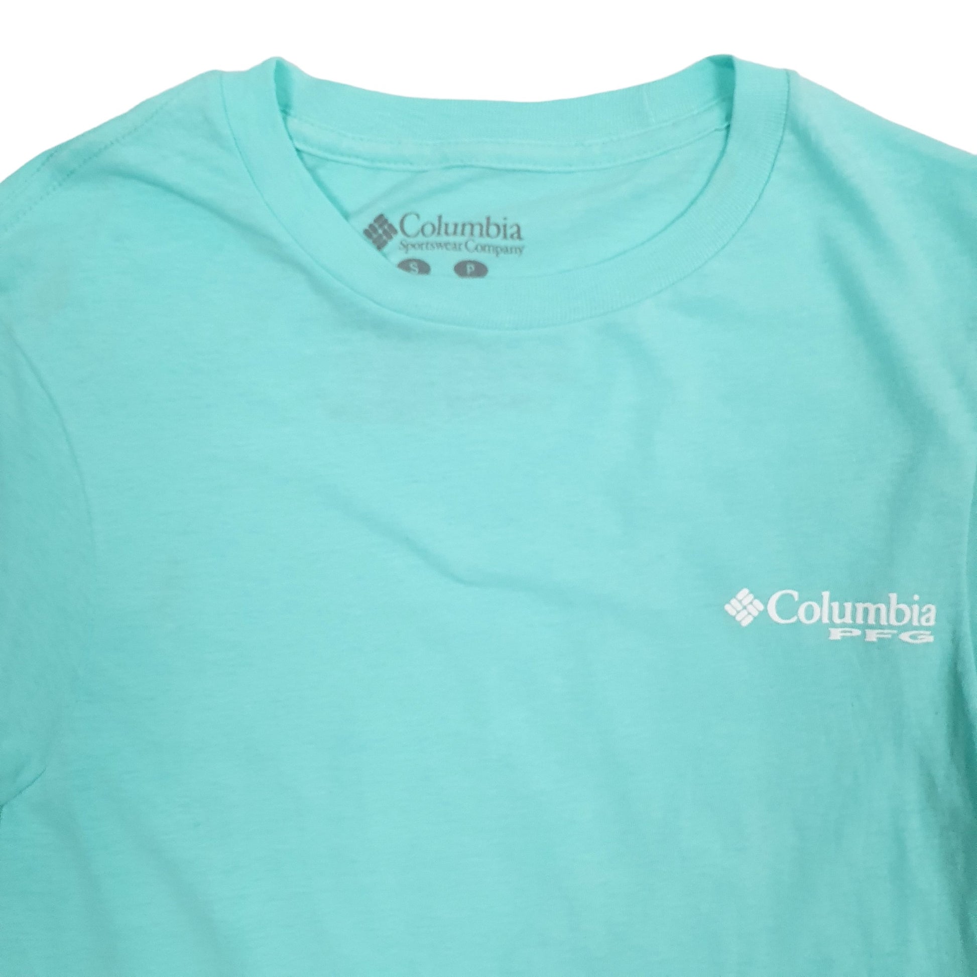 Mens Blue Columbia Sportswear  Short Sleeve T Shirt