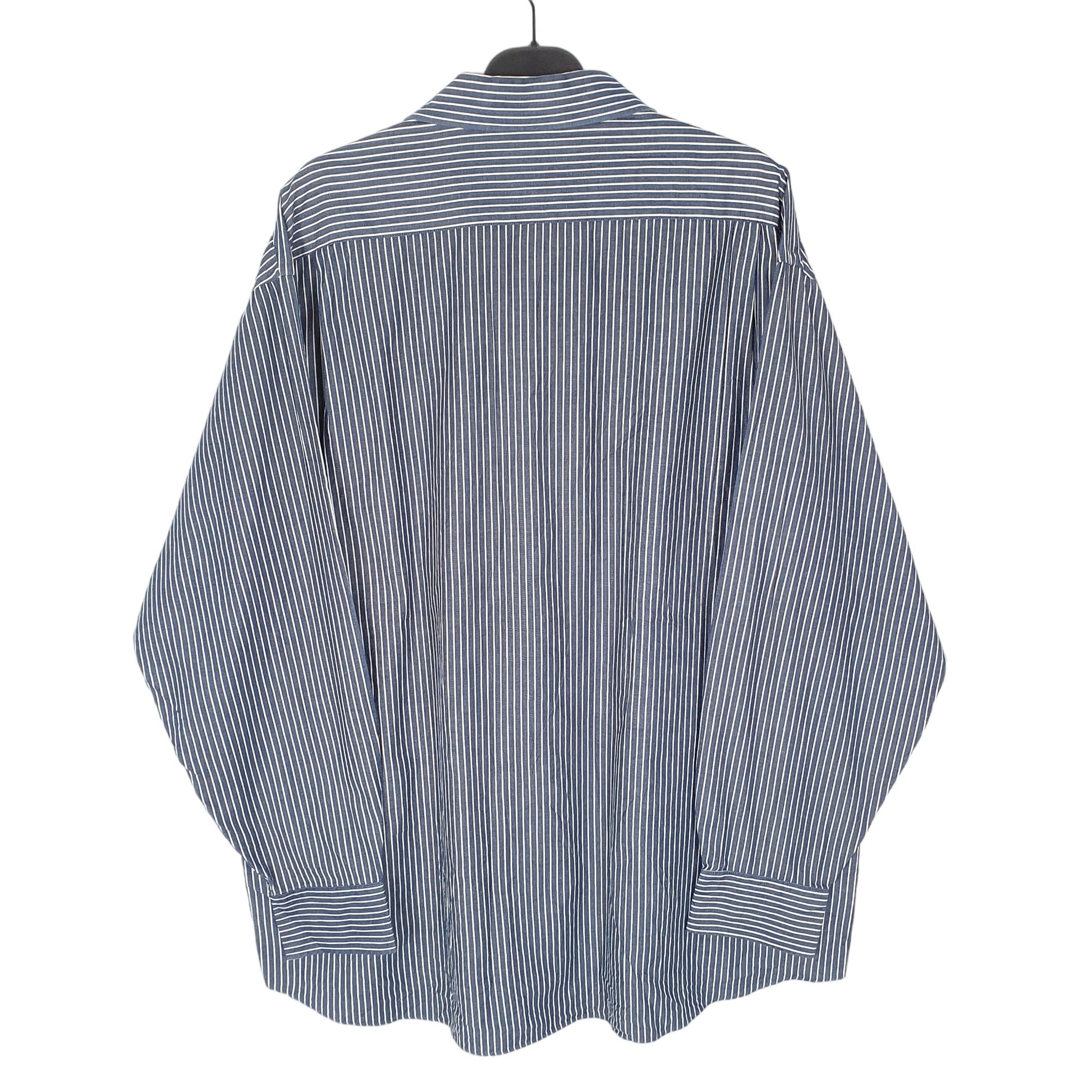 Tommy Hilfiger Long Sleeve Regular Fit Striped Shirt Navy