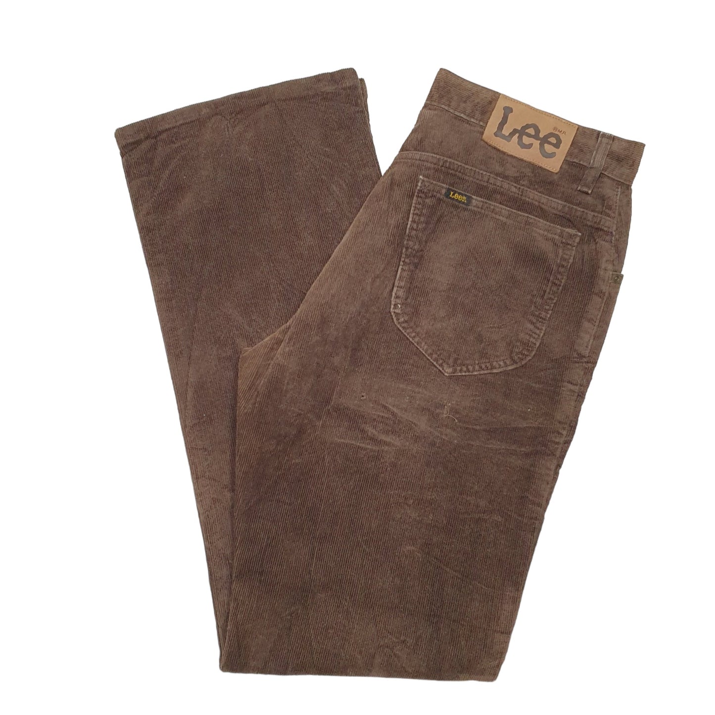Mens Brown Lee Western Corduroy Trousers
