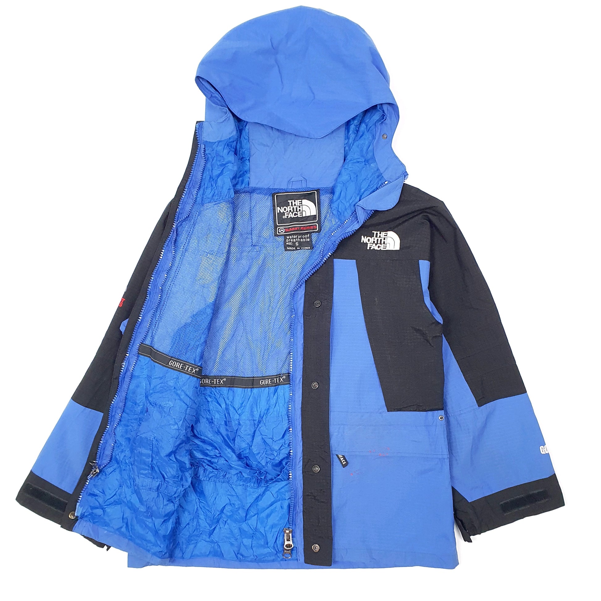 Mens Blue The North Face Summit Series Goretex Vintage  Coat