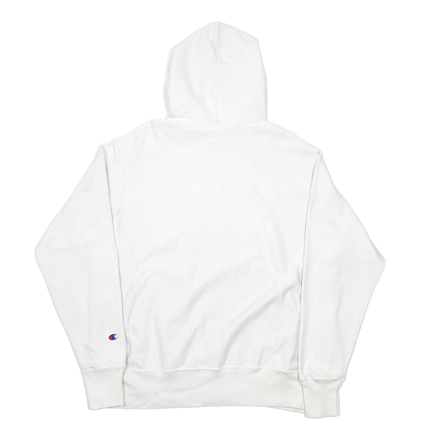 Mens White Champion Reverse Weave Hoodie Jumper