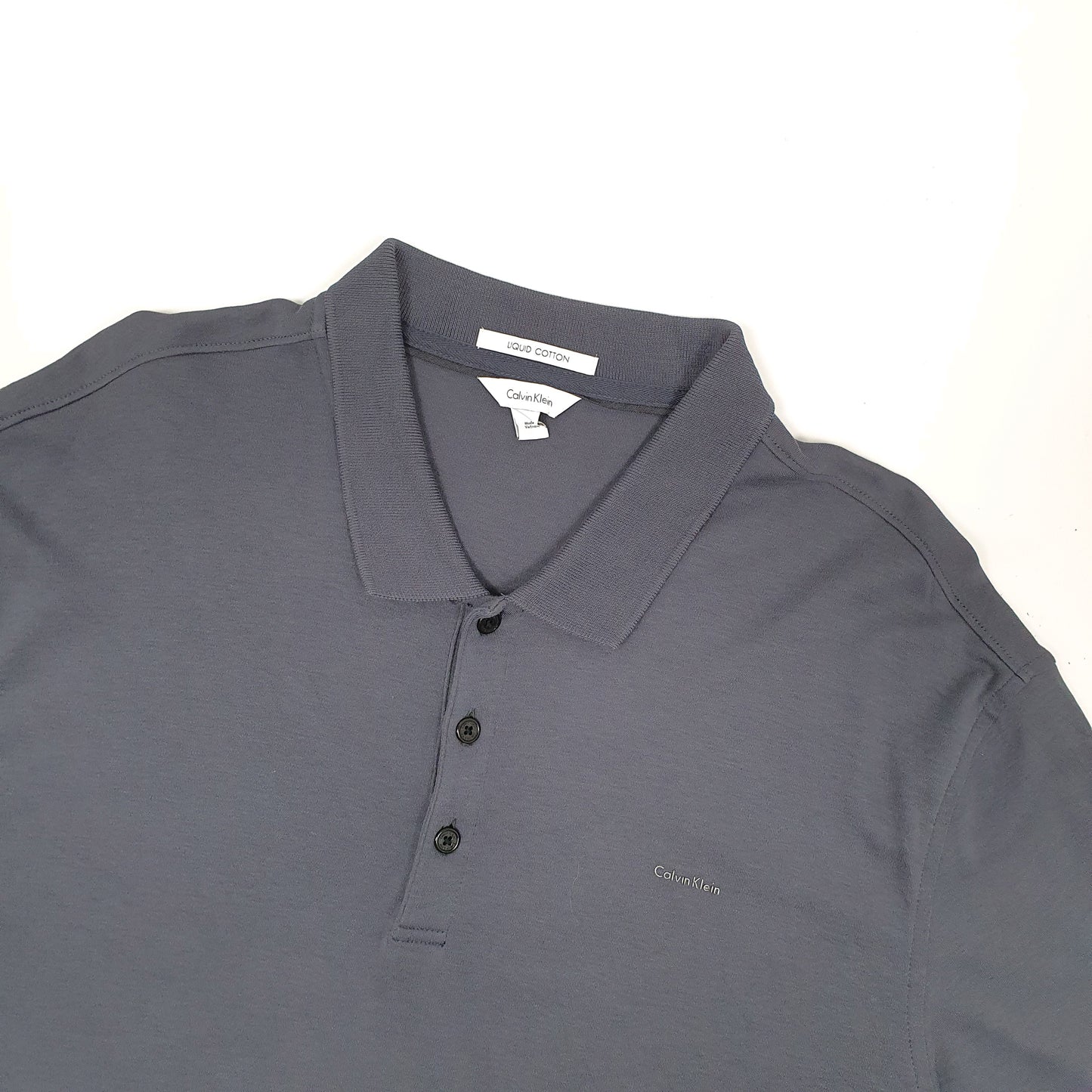 Calvin Klein Short Sleeve Polo Shirt Grey