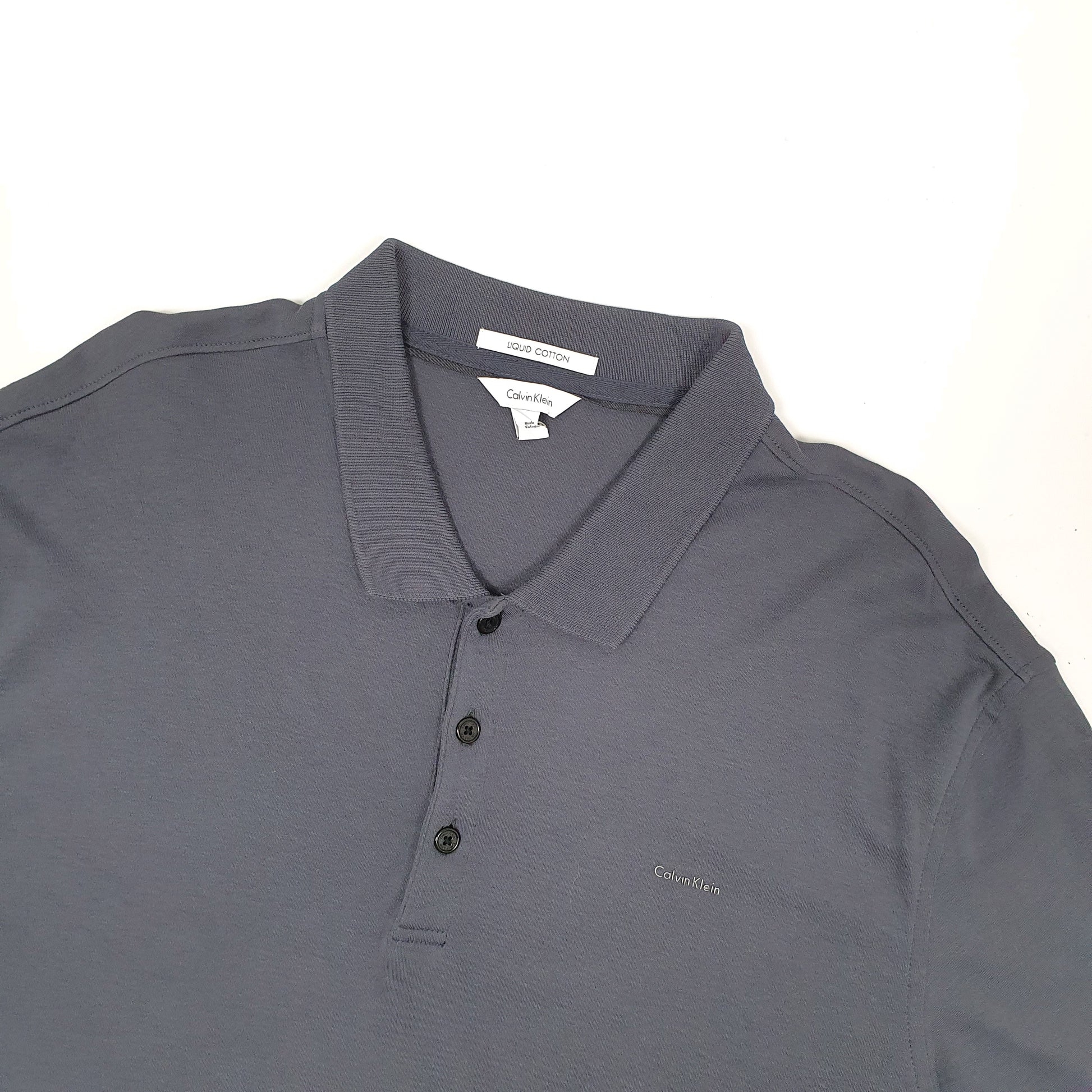 Calvin Klein Short Sleeve Polo Shirt Grey