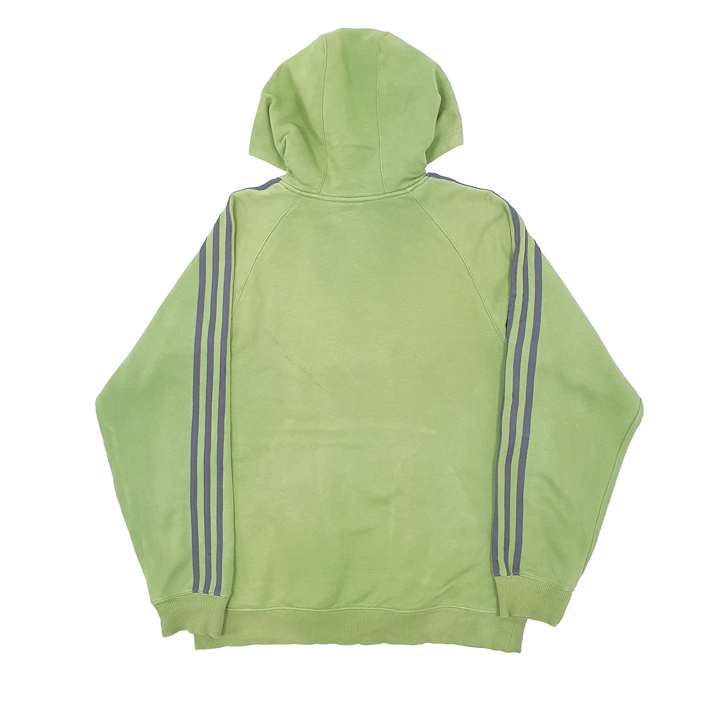 Mens Green Adidas Spellout Hoodie Jumper