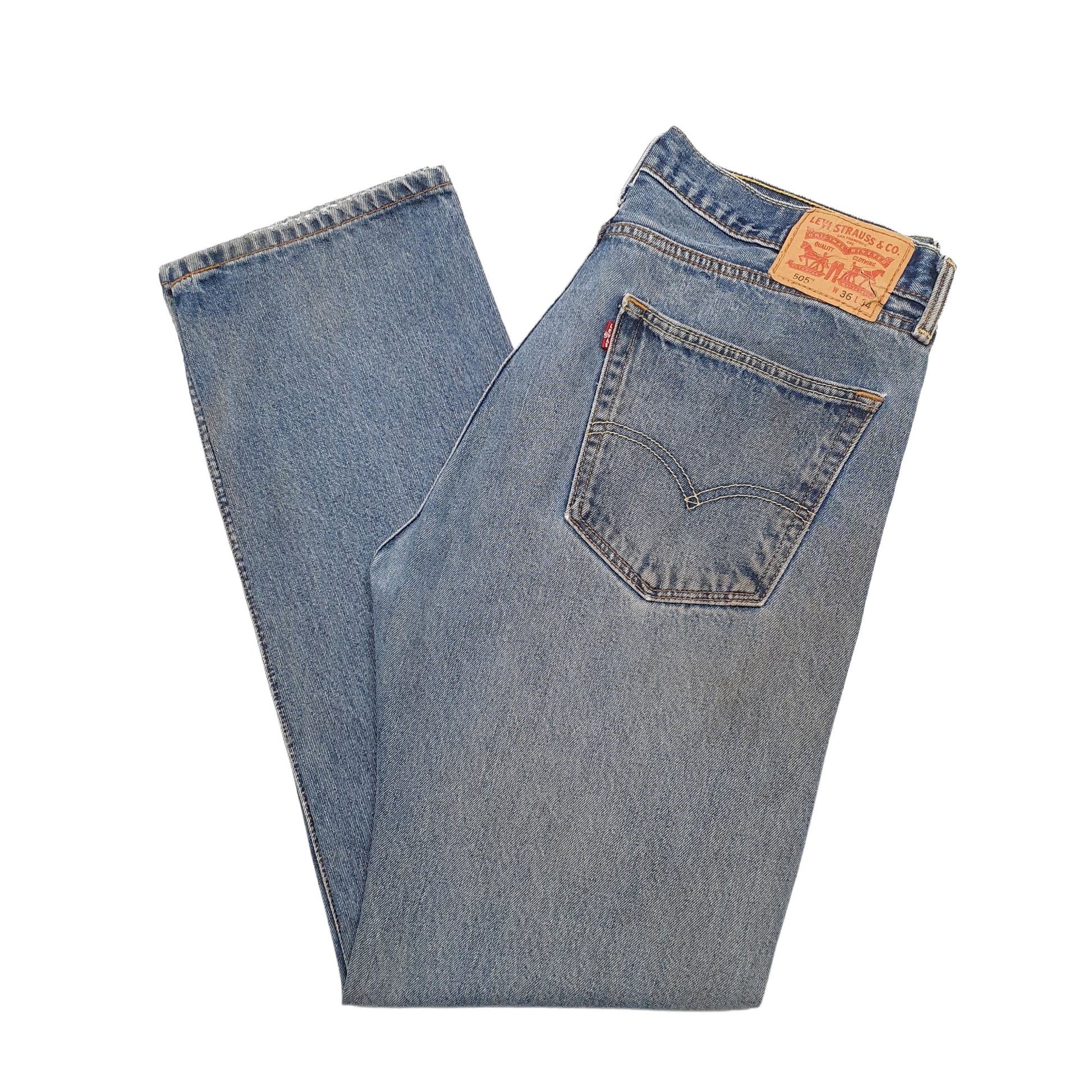 Mens Blue Levis  505 JeansW36 L34