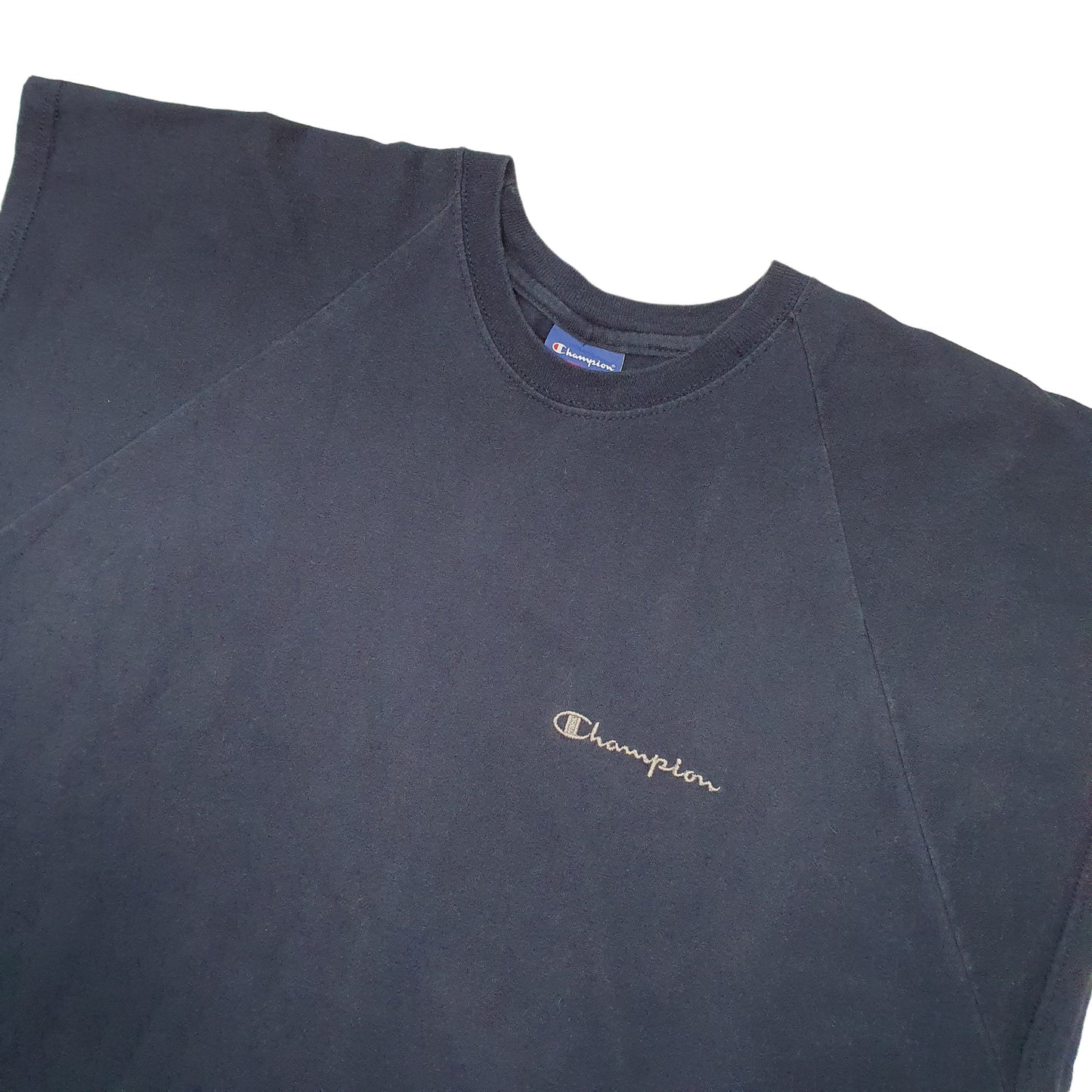 Champion Sleeveless Short Sleeve T Shirt Navy