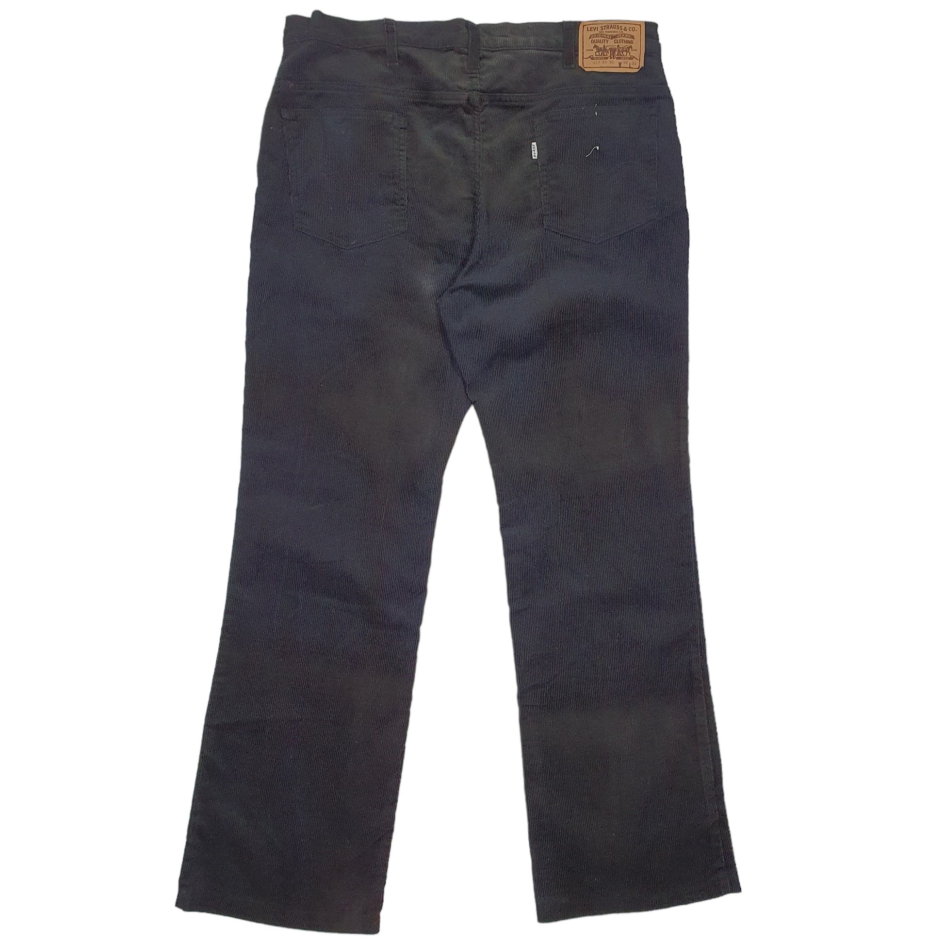 Mens Black Levis 617 Corduroy Trousers