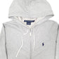 Womens Grey Ralph Lauren Sport Hoodie Full Zip Jumper