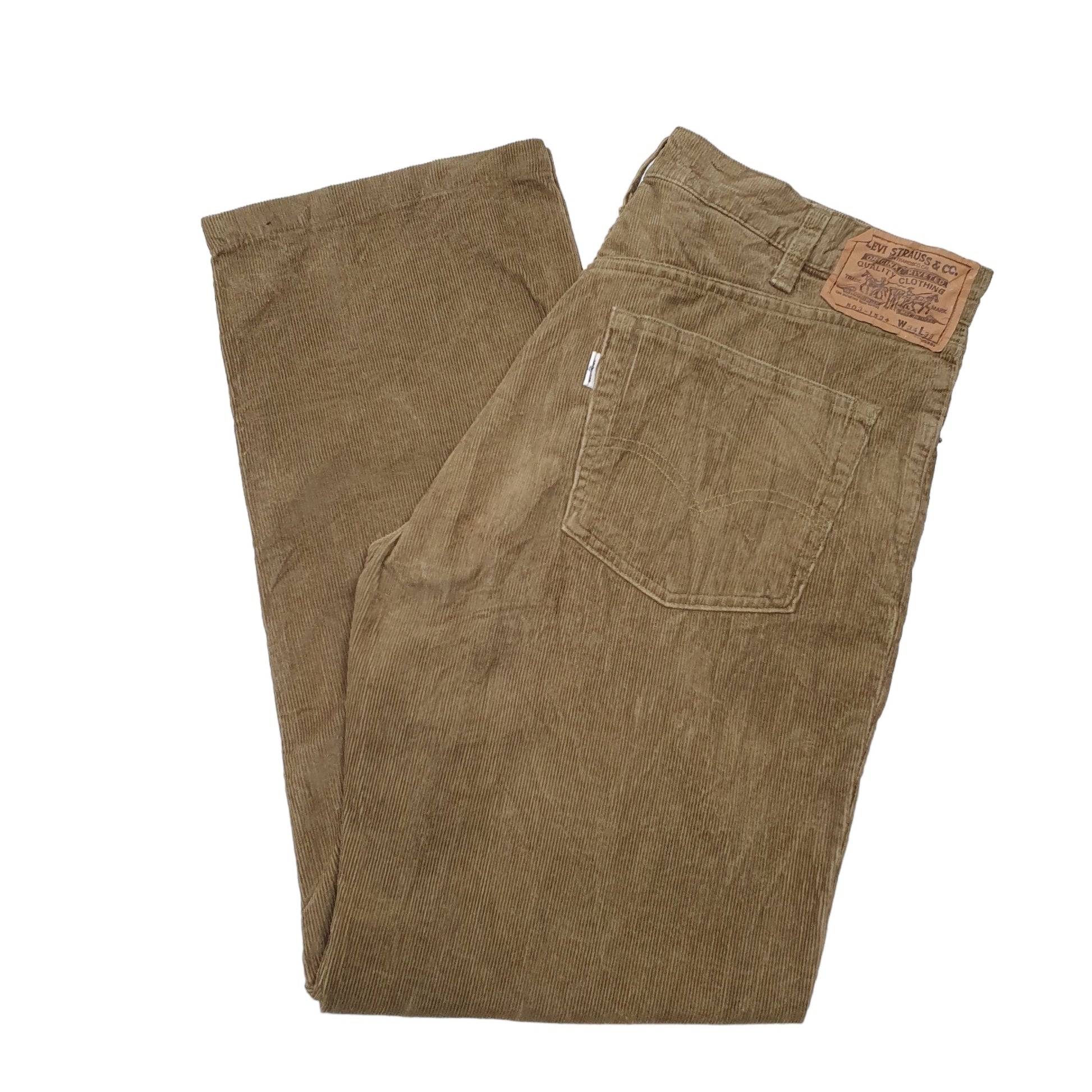Mens Brown Levis 503 Corduroy Trousers
