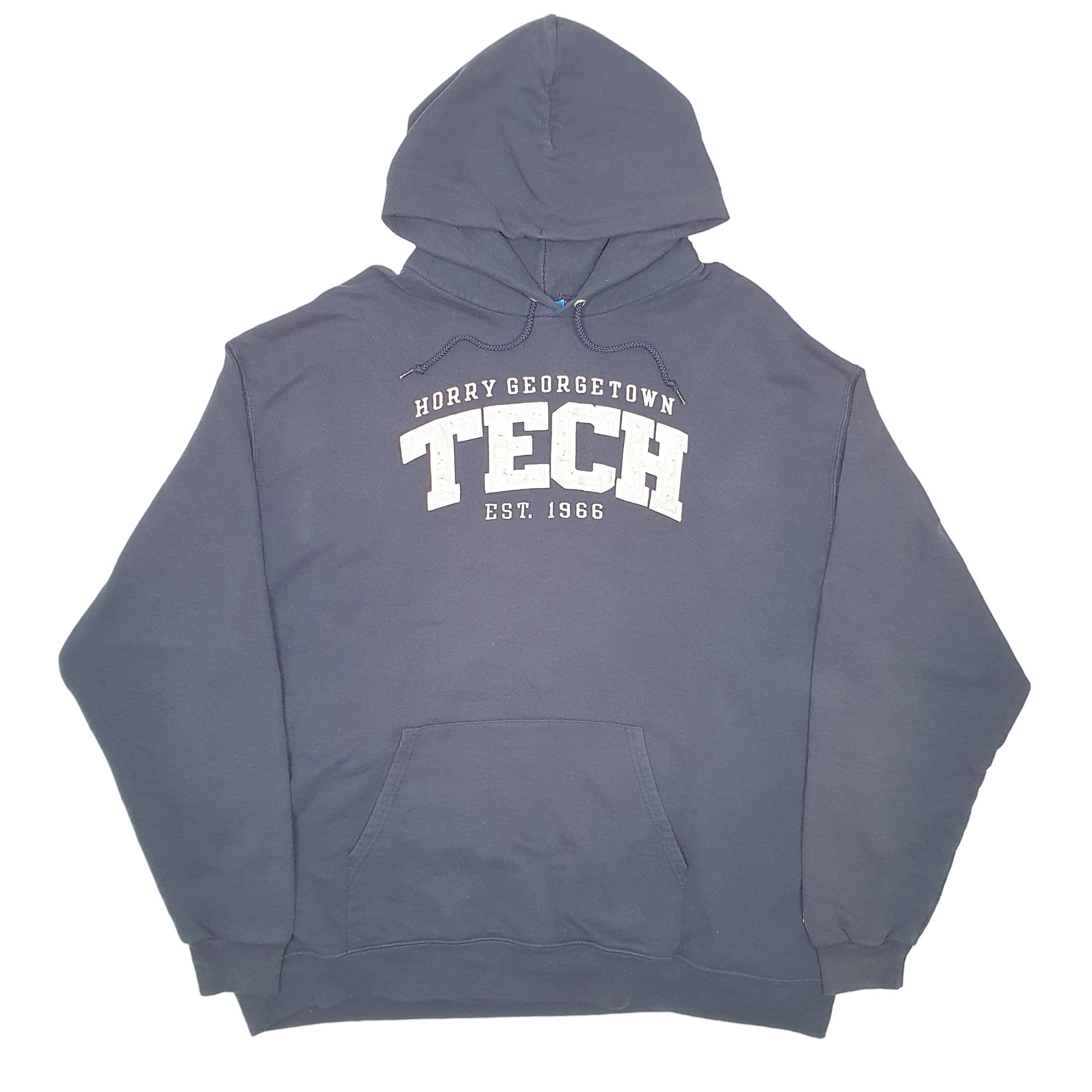 Mens Navy Champion Horry Georgetown Tech College Hoodie Jumper